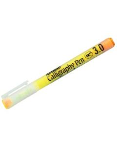 Artline Pastel Calligraphy Pen - Fiber Tip - Yellow - 3.0 MM