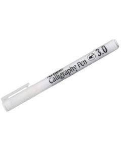 Artline Pastel Calligraphy Pen - Fiber Tip - White - 3.0 MM