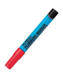 Artline EKPR-PLM Plumber Marker - Bullet Tip - Waterproof - Red - 1.5 MM