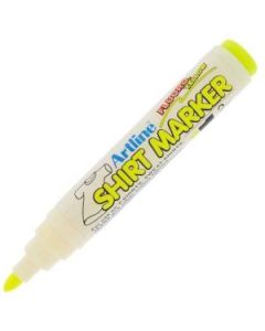 Artline EKT2 T-Shirt Marker - Bullet Tip - Fluro. Yellow - 2MM