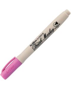 Artline Supreme Water-based Brush Marker - Flexible Brush Tip - Pink