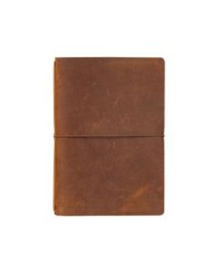 Endless Explorer Refillable Leather Journal Brown with Storyboard Large Notebook - Regalia Paper - 80 GSM Dotted (8.1 x 5.7") of 64 Pages