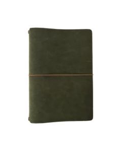 Endless Explorer Refillable Leather Journal Green with Storyboard Large Notebook - Regalia Paper - 80 GSM Dotted (8.1 x 5.7") of 64 Pages