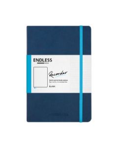 Endless Recorder - Deep Ocean (Blue) - Regalia Paper - 80 GSM Blank A5 (8.3 x 5.6") Notebook of 192 Pages