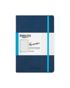 Endless Recorder - Deep Ocean (Blue) - Regalia Paper - 80 GSM Dotted A5 (8.3 x 5.6") Notebook of 192 Pages