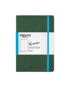 Endless Recorder - Forest Canopy (Green) - Regalia Paper - 80 GSM Blank A5 (8.3 x 5.6") Notebook of 192 Pages