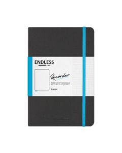 Endless Recorder - Infinite Space (Black) - Regalia Paper - 80 GSM Blank A5 (8.3 x 5.6") Notebook of 192 Pages