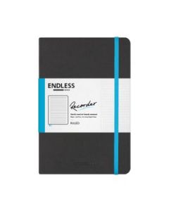 Endless Recorder - Infinite Space (Black) - Regalia Paper - 80 GSM Ruled A5 (8.3 x 5.6") Notebook of 192 Pages