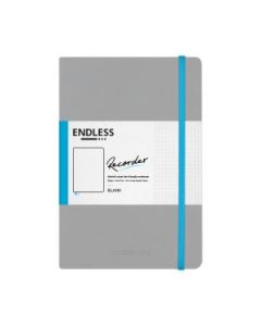 Endless Recorder - Mountain Snow (Grey) - Regalia Paper - 80 GSM Blank A5 (8.3 x 5.6") Notebook of 192 Pages