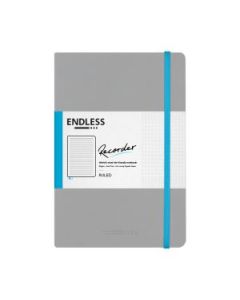 Endless Recorder - Mountain Snow (Grey) - Regalia Paper - 80 GSM Ruled A5 (8.3 x 5.6") Notebook of 192 Pages