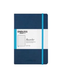 Endless Recorder - Deep Ocean (Blue) - Tomoe River Paper - 68 GSM Dotted A5 (8.3 x 5.6") Notebook of 192 Pages