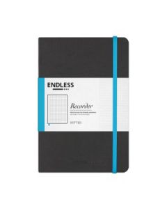 Endless Recorder - Infinite Space (Black) - Tomoe River Paper - 68 GSM Dotted A5 (8.3 x 5.6") Notebook of 192 Pages