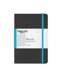 Endless Recorder - Infinite Space (Black) - Tomoe River Paper - 68 GSM Squared A5 (8.3 x 5.6") Notebook of 192 Pages