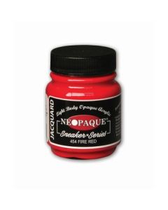 Jacquard Neopaque Fabric Colour - 2.25 Oz (66.54 ML) Jar - Fire Red (454)