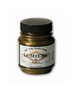 Jacquard Lumiere Metallic Fabric Colour - 2.25 Oz (66.54 ML) Jar - Old Brass (548)