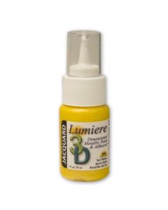 Jacquard Lumiere 3D Dimensional Metallic Fabric Colour - 1 Oz (29.57 ML) Jar - Sun Yellow (208)