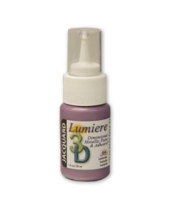 Jacquard Lumiere 3D Dimensional Metallic Fabric Colour - 1 Oz (29.57 ML) Jar - Lavender (216)