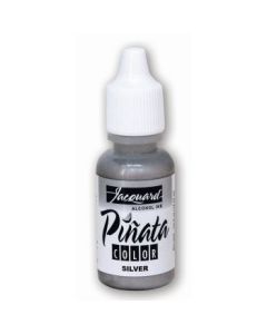 Jacquard Acid-Free Alcohol Inks - Pinata Colour - 14.79 ML (1/2 Oz) Bottle - Silver (033)