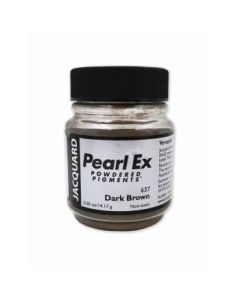 Jacquard Pearl Ex Powdered Pigments - 0.50 Oz (14.17 GM) Jar - Dark Brown (637)