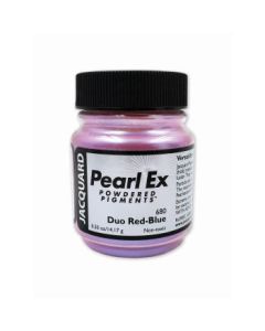 Jacquard Pearl Ex Powdered Pigments - 0.50 Oz (14.17 GM) Jar - Duo Red-Blue (680)