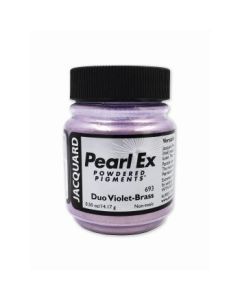 Jacquard Pearl Ex Powdered Pigments - 0.50 Oz (14.17 GM) Jar - Duo Violet-Brass (693)