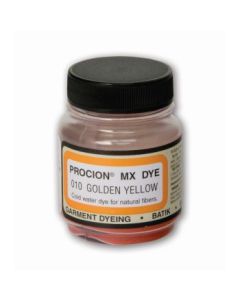 Jacquard Fabric Colours - Procion MX - Fiber Reactive Cold Water Dyes - 18.71 GM (2/3 Oz) Bottle - Golden Yellow (010)