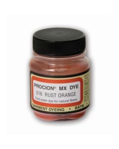 Jacquard Fabric Colours - Procion MX - Fiber Reactive Cold Water Dyes - 18.71 GM (2/3 Oz) Bottle - Rust Orange (016)