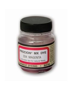 Jacquard Fabric Colours - Procion MX - Fiber Reactive Cold Water Dyes - 18.71 GM (2/3 Oz) Bottle - Magenta (034)