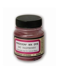 Jacquard Fabric Colours - Procion MX - Fiber Reactive Cold Water Dyes - 18.71 GM (2/3 Oz) Bottle - Raspberry (042)