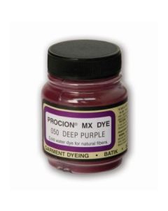 Jacquard Fabric Colours - Procion MX - Fiber Reactive Cold Water Dyes - 18.71 GM (2/3 Oz) Bottle - Deep Purple (050)