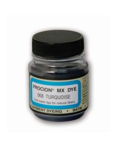 Jacquard Fabric Colours - Procion MX - Fiber Reactive Cold Water Dyes - 18.71 GM (2/3 Oz) Bottle - Turquoise (068)