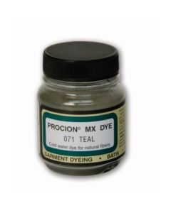 Jacquard Fabric Colours - Procion MX - Fiber Reactive Cold Water Dyes - 18.71 GM (2/3 Oz) Bottle - Teal (071)