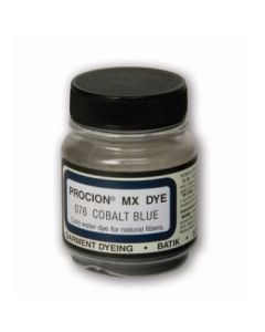 Jacquard Fabric Colours - Procion MX - Fiber Reactive Cold Water Dyes - 18.71 GM (2/3 Oz) Bottle - Cobalt Blue (076)