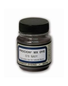 Jacquard Fabric Colours - Procion MX - Fiber Reactive Cold Water Dyes - 18.71 GM (2/3 Oz) Bottle - Navy (078)