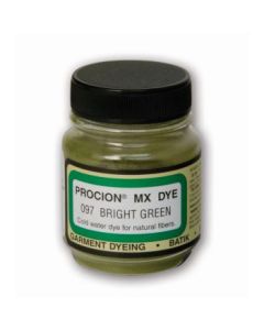 Jacquard Fabric Colours - Procion MX - Fiber Reactive Cold Water Dyes - 18.71 GM (2/3 Oz) Bottle - Bright Green (097)