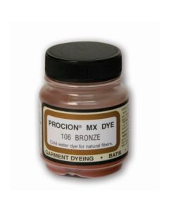 Jacquard Fabric Colours - Procion MX - Fiber Reactive Cold Water Dyes - 18.71 GM (2/3 Oz) Bottle - Bronze (106)