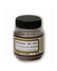 Jacquard Fabric Colours - Procion MX - Fiber Reactive Cold Water Dyes - 18.71 GM (2/3 Oz) Bottle - Chocolate Brown (119)