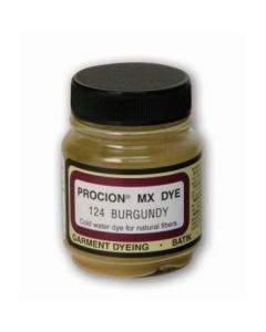 Jacquard Fabric Colours - Procion MX - Fiber Reactive Cold Water Dyes - 18.71 GM (2/3 Oz) Bottle - Burgundy (124)