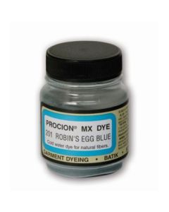 Jacquard Fabric Colours - Procion MX - Fiber Reactive Cold Water Dyes - 18.71 GM (2/3 Oz) Bottle - Robin's Egg Blue (201)