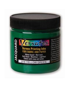 Jacquard Versatex Screen Printing Ink - 4 Oz (118.29 ML) Jar - Yellow Green (315)