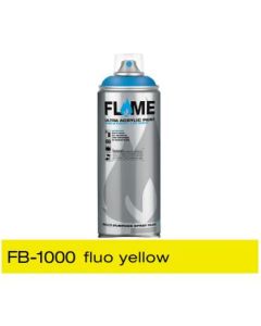 Flame Blue Low Pressure Acrylic Spray Paint 400 ML - Fluorescent Yellow