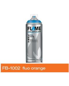 Flame Blue Low Pressure Acrylic Spray Paint 400 ML - Fluorescent Orange