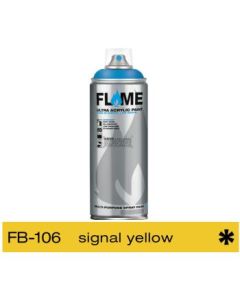 Flame Blue Low Pressure Acrylic Spray Paint 400 ML - Signal Yellow