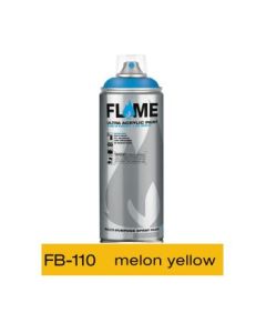 Flame Blue Low Pressure Acrylic Spray Paint 400 ML - Melon Yellow