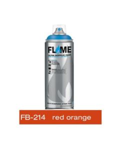 Flame Blue Low Pressure Acrylic Spray Paint 400 ML - Red Orange