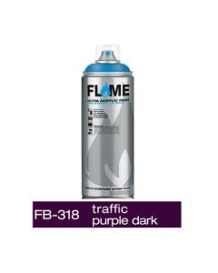 Flame Blue Low Pressure Acrylic Spray Paint 400 ML - Traffic purple dark