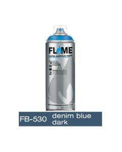 Flame Blue Low Pressure Acrylic Spray Paint 400 ML - Denim Blue Dark