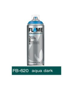 Flame Blue Low Pressure Acrylic Spray Paint 400 ML - Aqua Dark