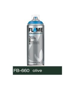 Flame Blue Low Pressure Acrylic Spray Paint 400 ML - Olive