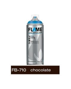 Flame Blue Low Pressure Acrylic Spray Paint 400 ML - Chocolate